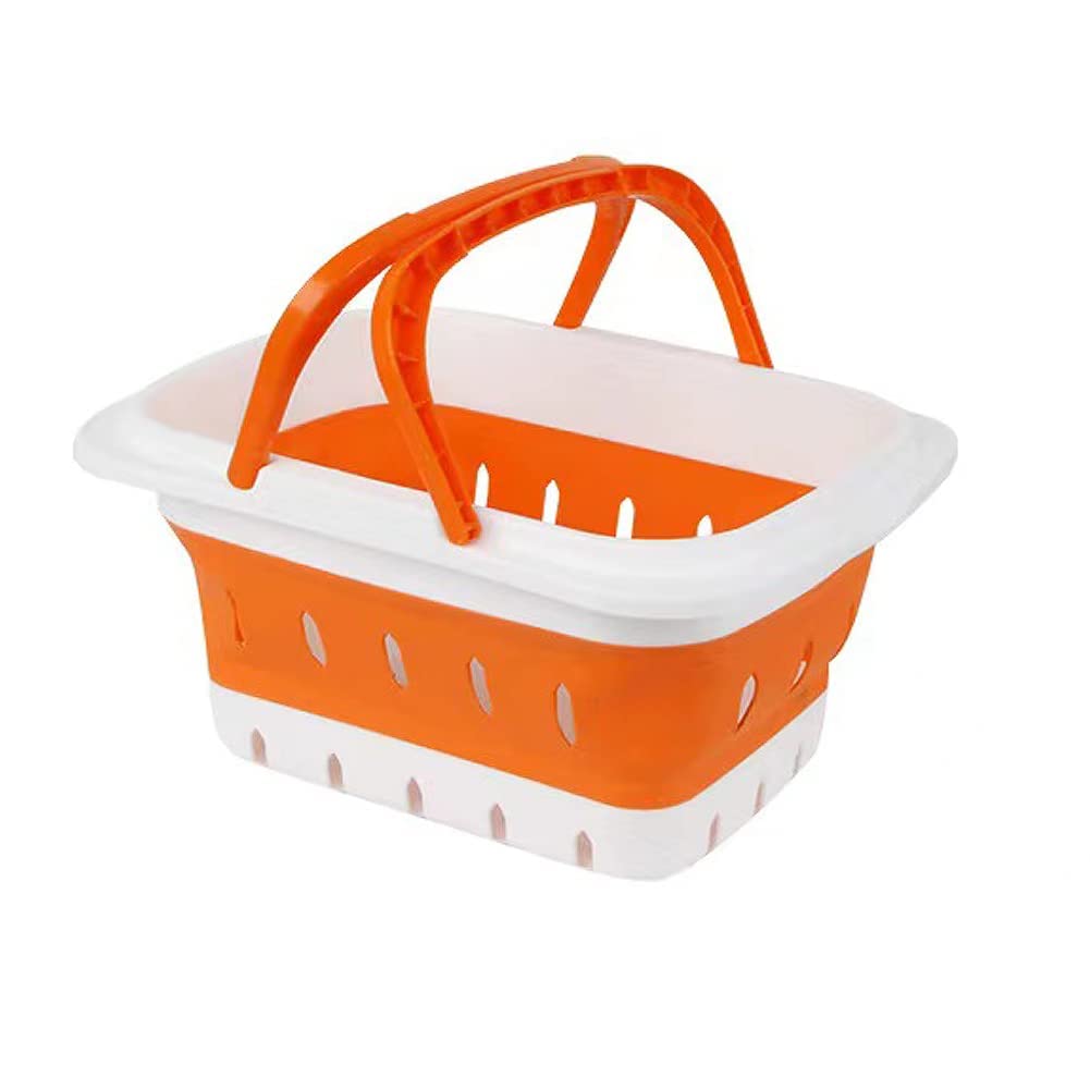 Portable Shower Caddy Tote, Plastic Storage Collapsible Caddy Basket with Handles, Box Organizer Bin for Bathroom, Kitchen, College Dorm,Gym (Grey 1 pack)