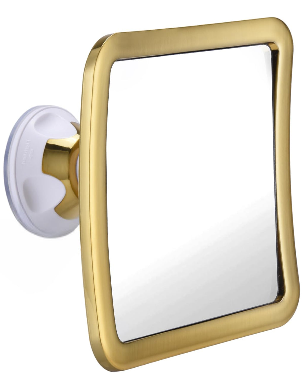 MIRRORVANA Fogless Shower Mirror for Shaving with Upgraded Suction, Anti Fog Shatterproof Surface and 360° Swivel, No Magnification, 6.3" x 6.3" (Chrome)