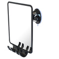 Luxo Shower Mirror, Shower Mirror fogless for Shaving with a Removable Razor Holder - Shaving Mirror for Shower with a Powerful Suction Cup - Shatterproof fogless Mirror for Shower (Chrome)