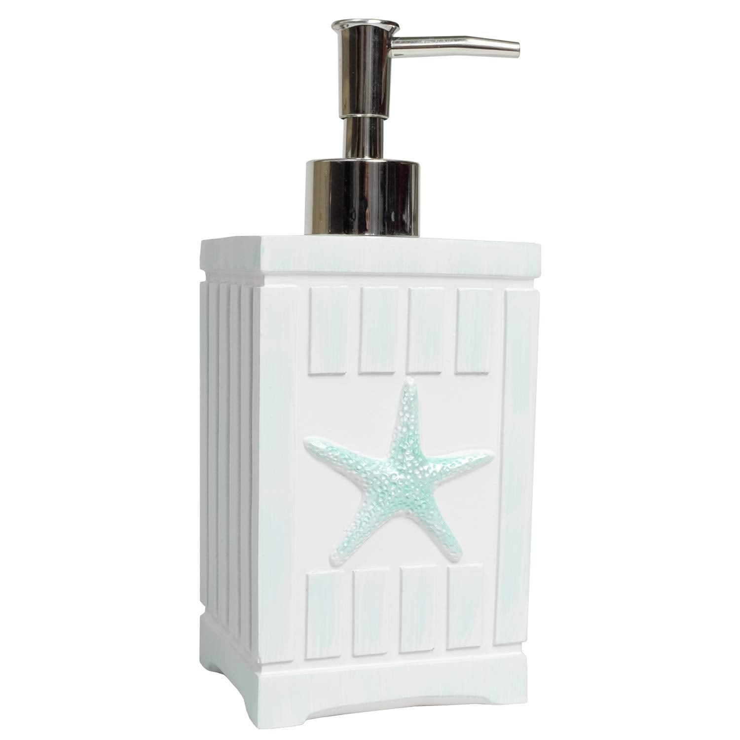 Sweet Home Collection 4-Piece Beach Life Modern Bathroom Accessory Set Bath Shower Tub Decor