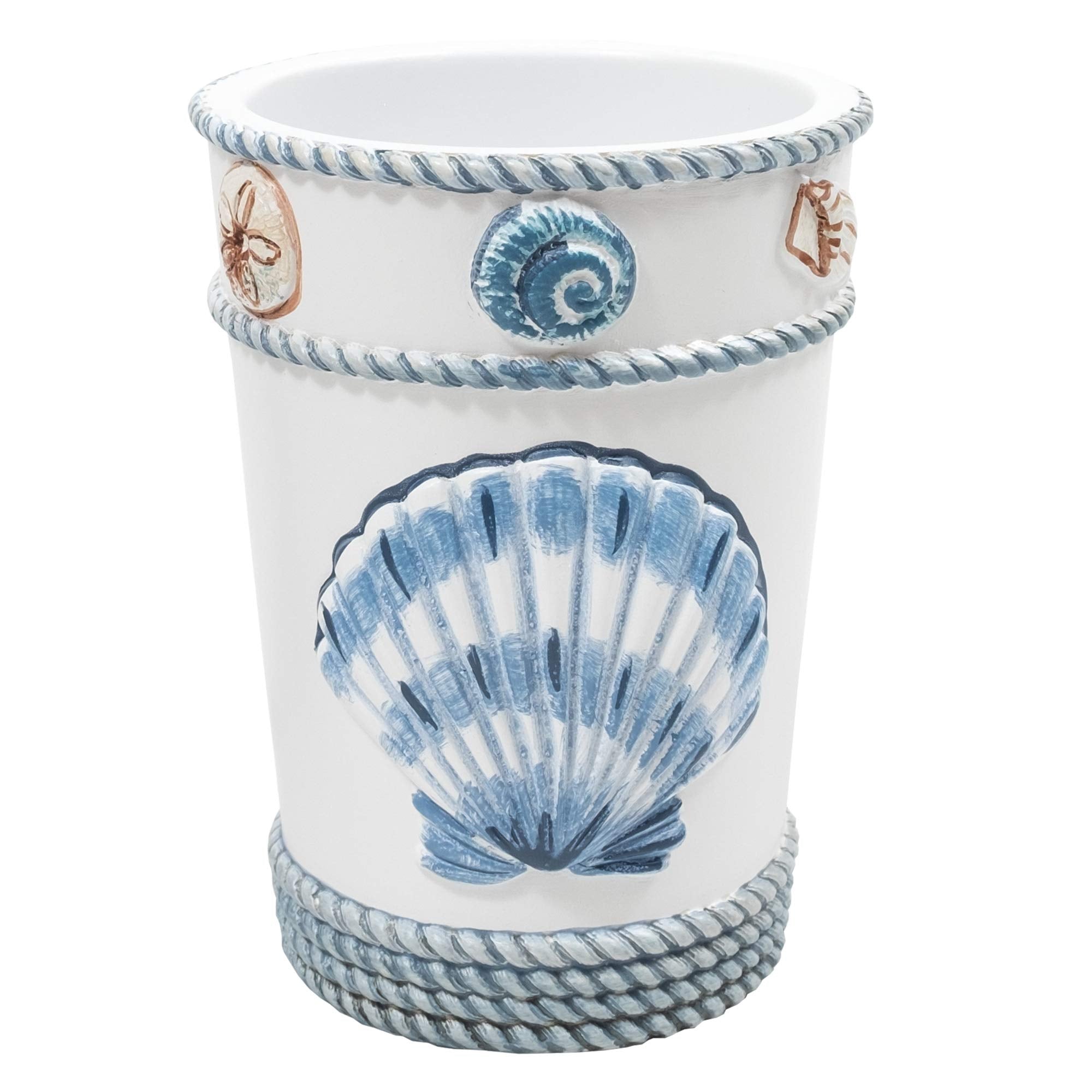 Sweet Home Collection 4-Piece Beach Life Modern Bathroom Accessory Set Bath Shower Tub Decor