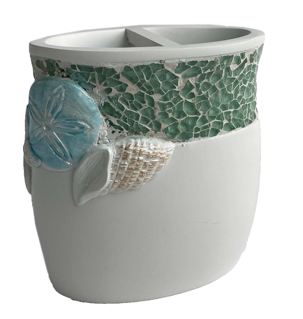 Sweet Home Collection 4-Piece Beach Life Modern Bathroom Accessory Set Bath Shower Tub Decor