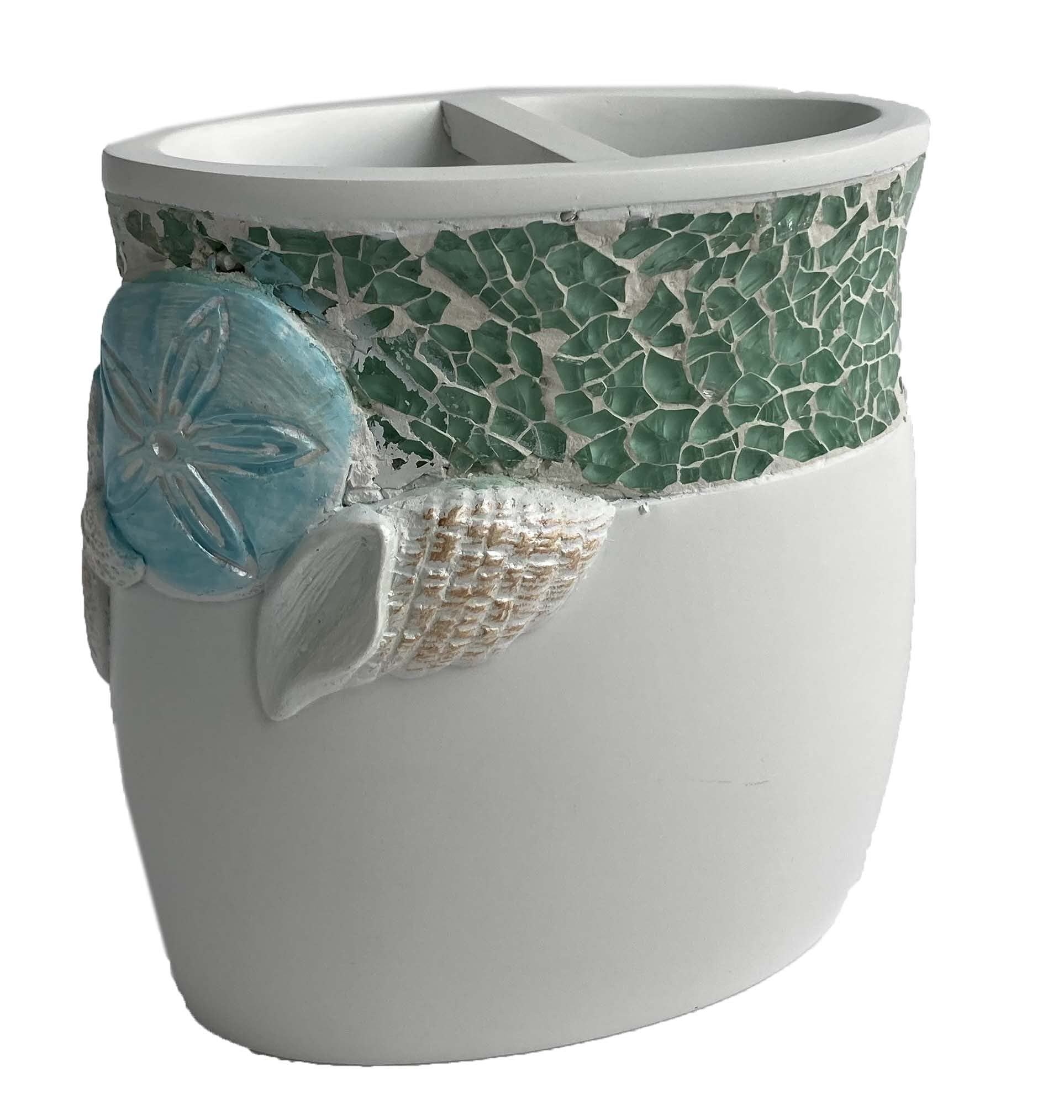 Sweet Home Collection 4-Piece Beach Life Modern Bathroom Accessory Set Bath Shower Tub Decor