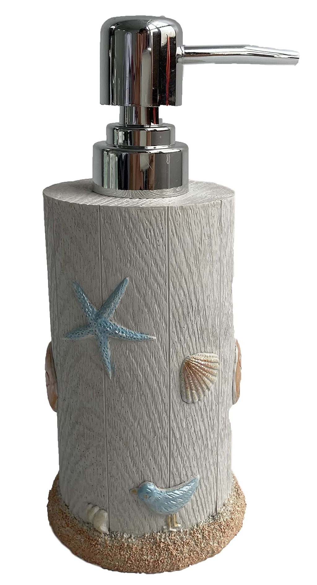 Sweet Home Collection 4-Piece Beach Life Modern Bathroom Accessory Set Bath Shower Tub Decor